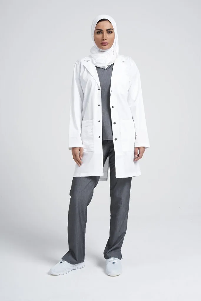 36" Unisex Snap Front Labcoat - 3308