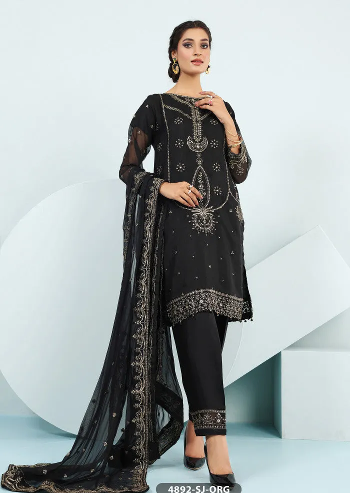 4892 Black Readymade Shaposh Formal Suit