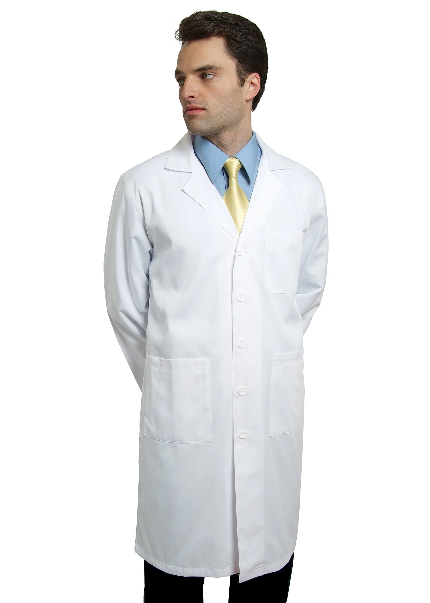 Adar Universal 39" Unisex Midriff Lab Coat 808