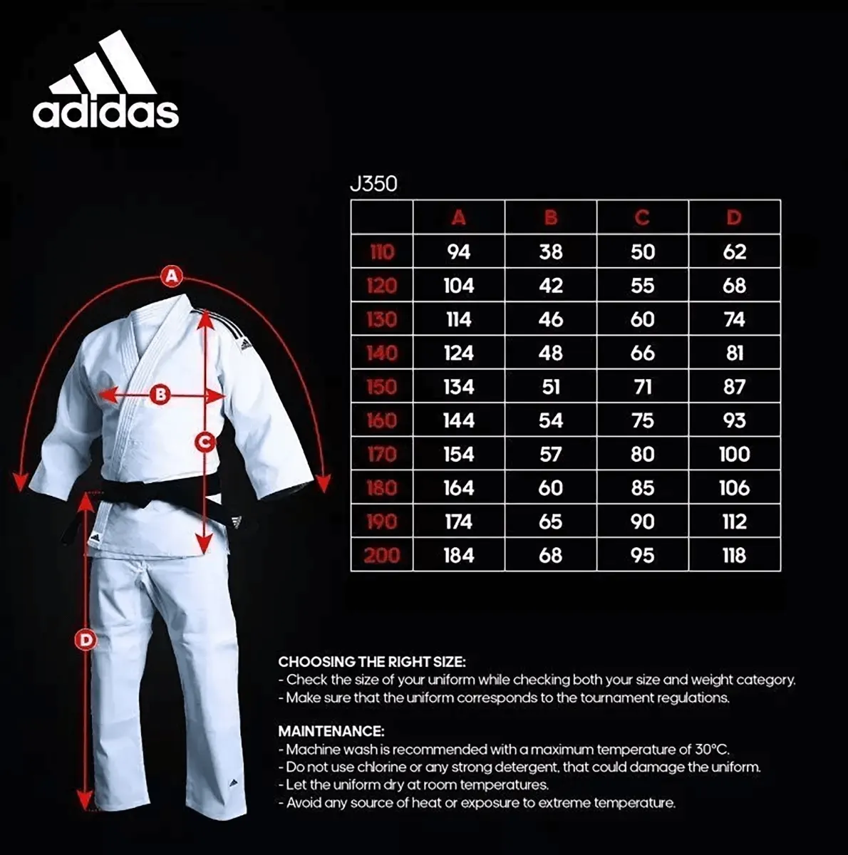 adidas Judo Gi Club J350 Uniform 350g Suit & White Belt