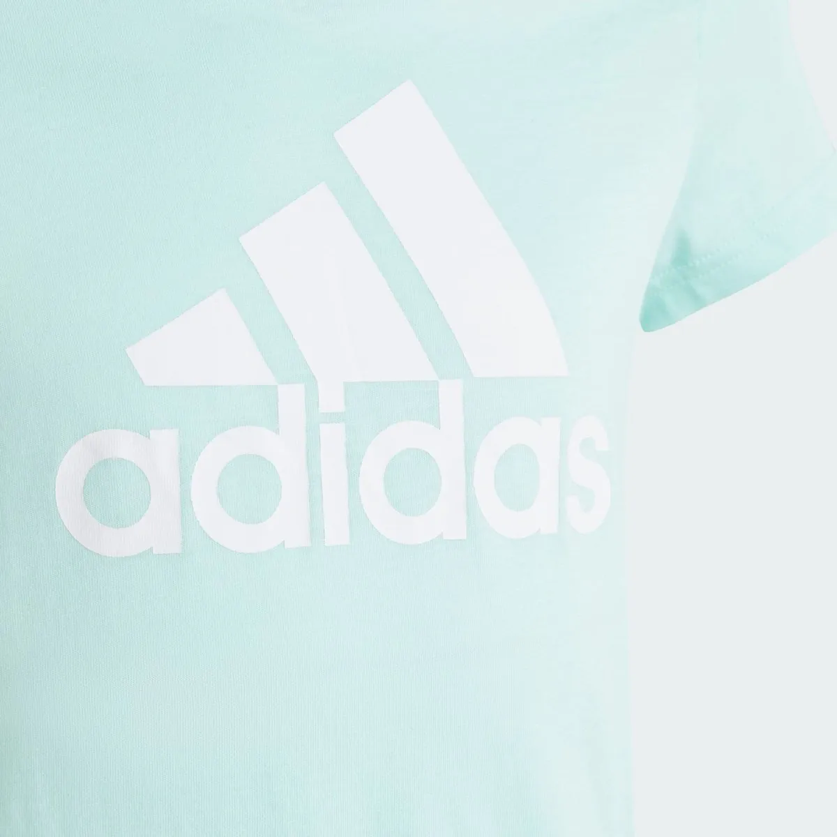 ADIDAS JUNIOR ESSENTIALS BIG LOGO BLUE TEE