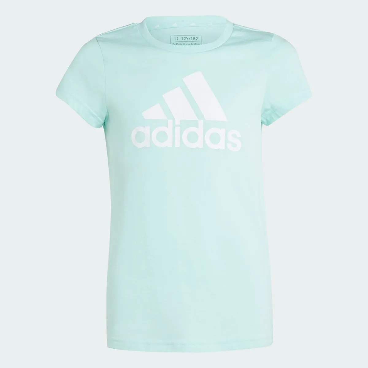 ADIDAS JUNIOR ESSENTIALS BIG LOGO BLUE TEE