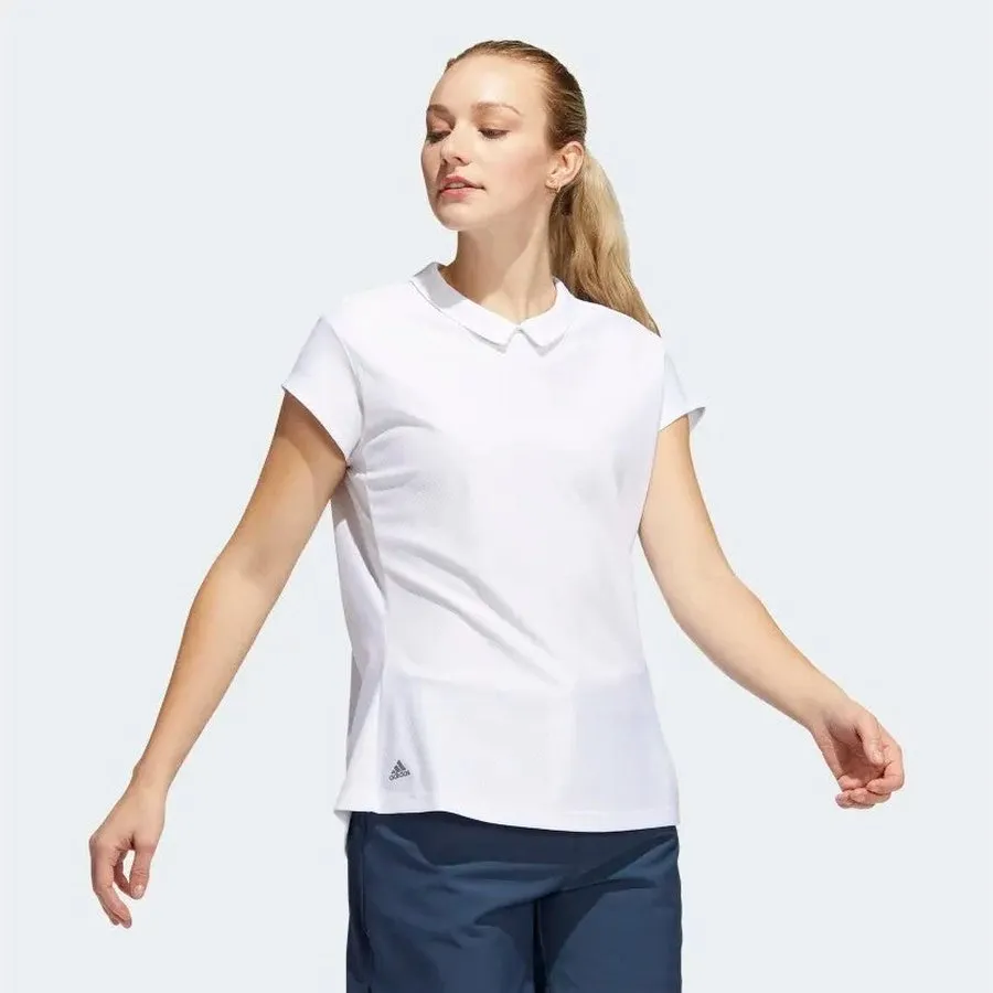 Adidas Ladies Sport Performance Jacquard Polo Shirt