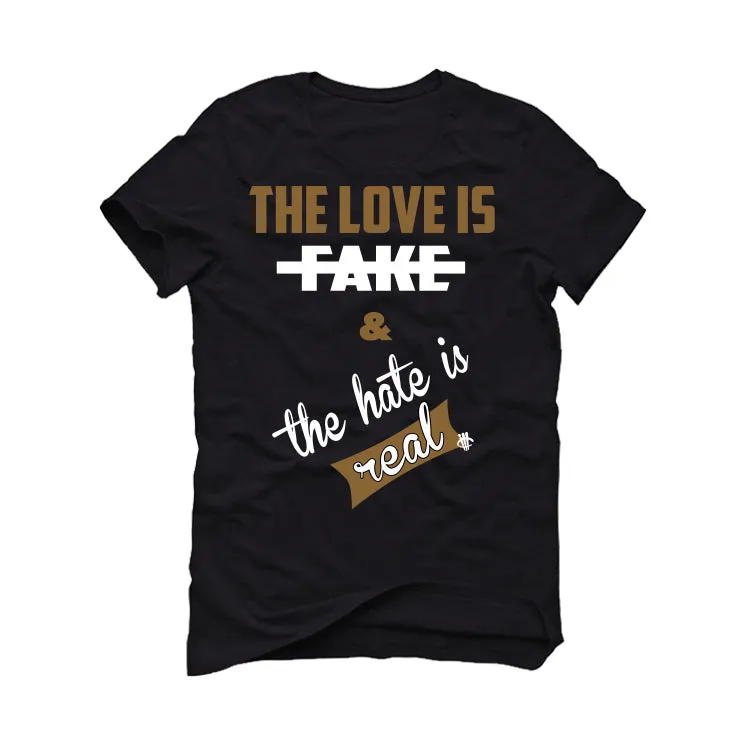 Air Jordan 9 Boot NRG Black Gum Black T-Shirt (Love is Fake)