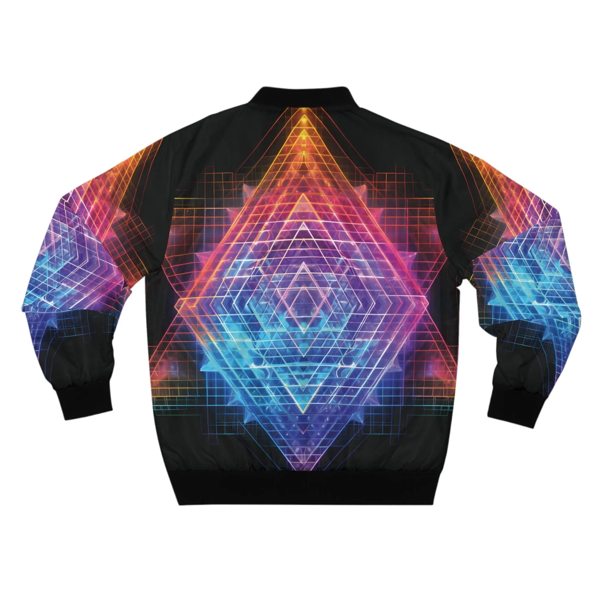 Alchemystics Sri Yantra by Meta Zen - Unisex Zip Bomber Jacket (AOP)