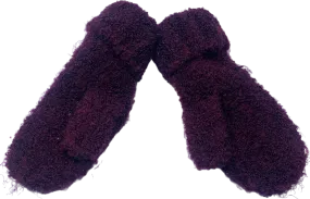 Anthropologie Purple Knitted Mittens One Size