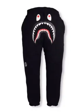 BAPE X OVO WOODLAND CAMO SHARK REVERSIBLE SWEATPANTS BLACK