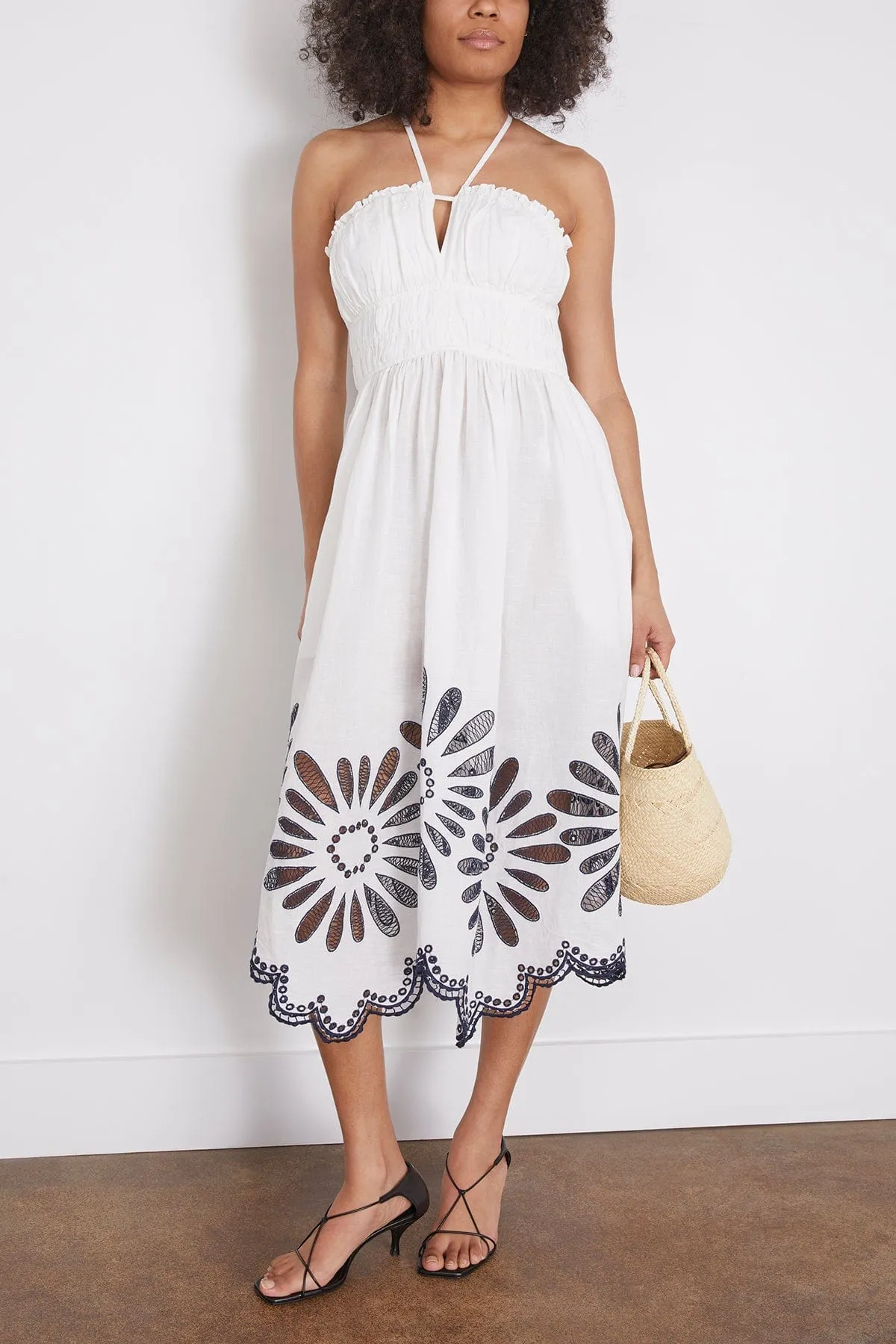 Beatrice Dress in Porcelain