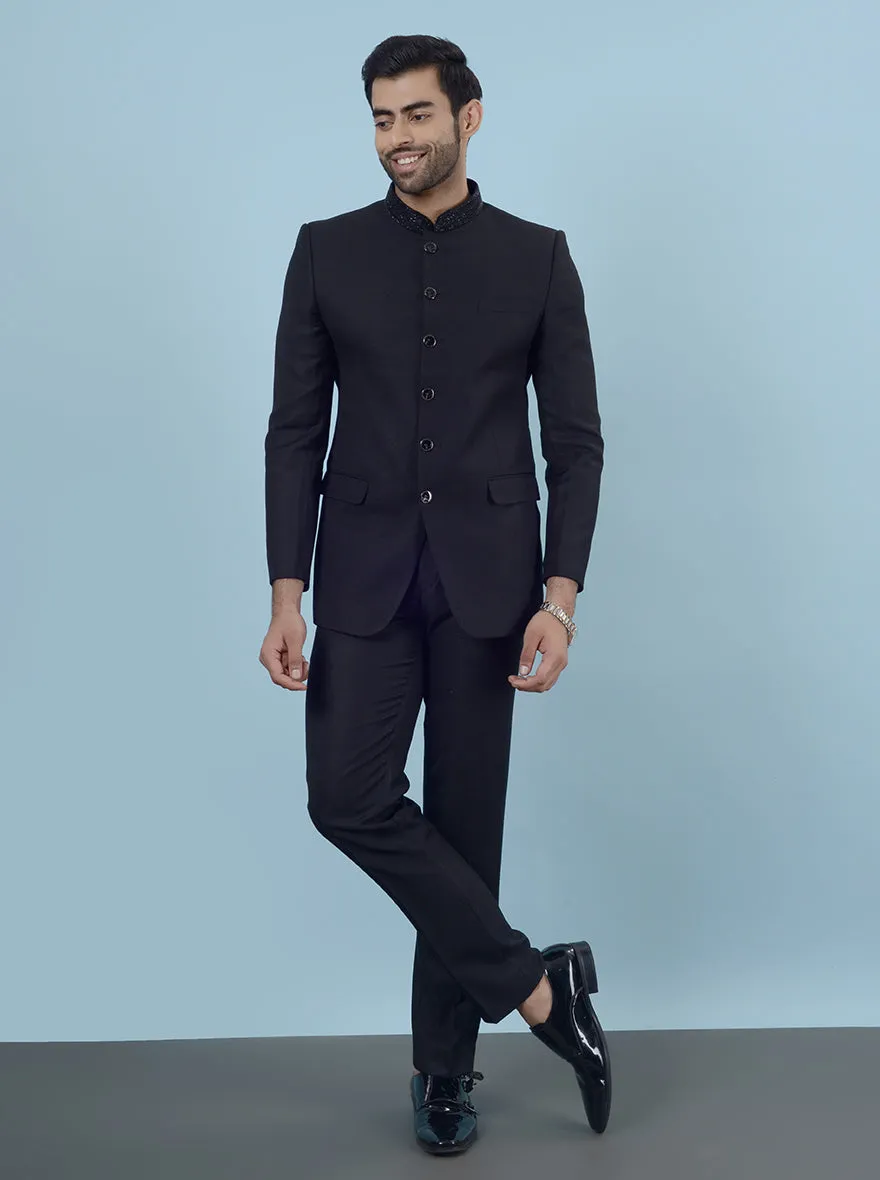 Black Jodhpuri Suit | JadeBlue