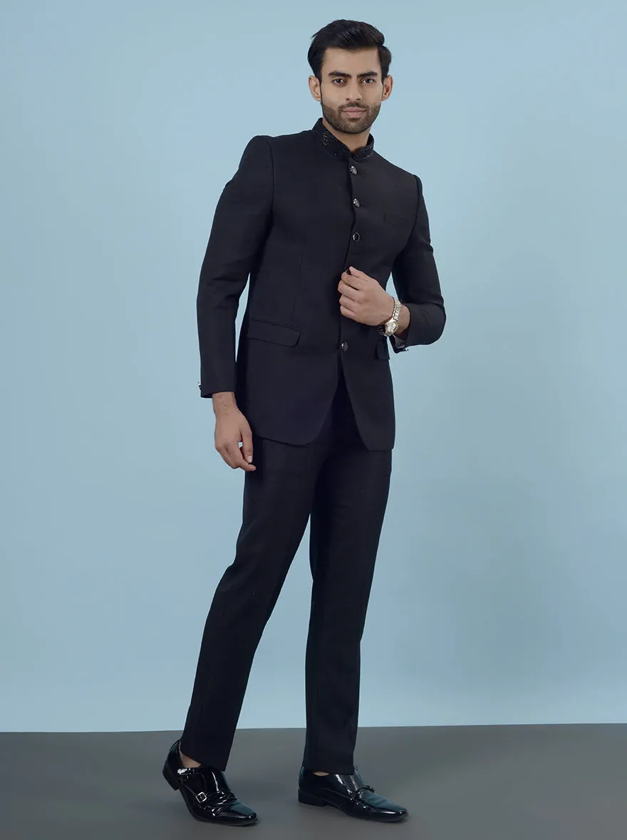 Black Jodhpuri Suit | JadeBlue