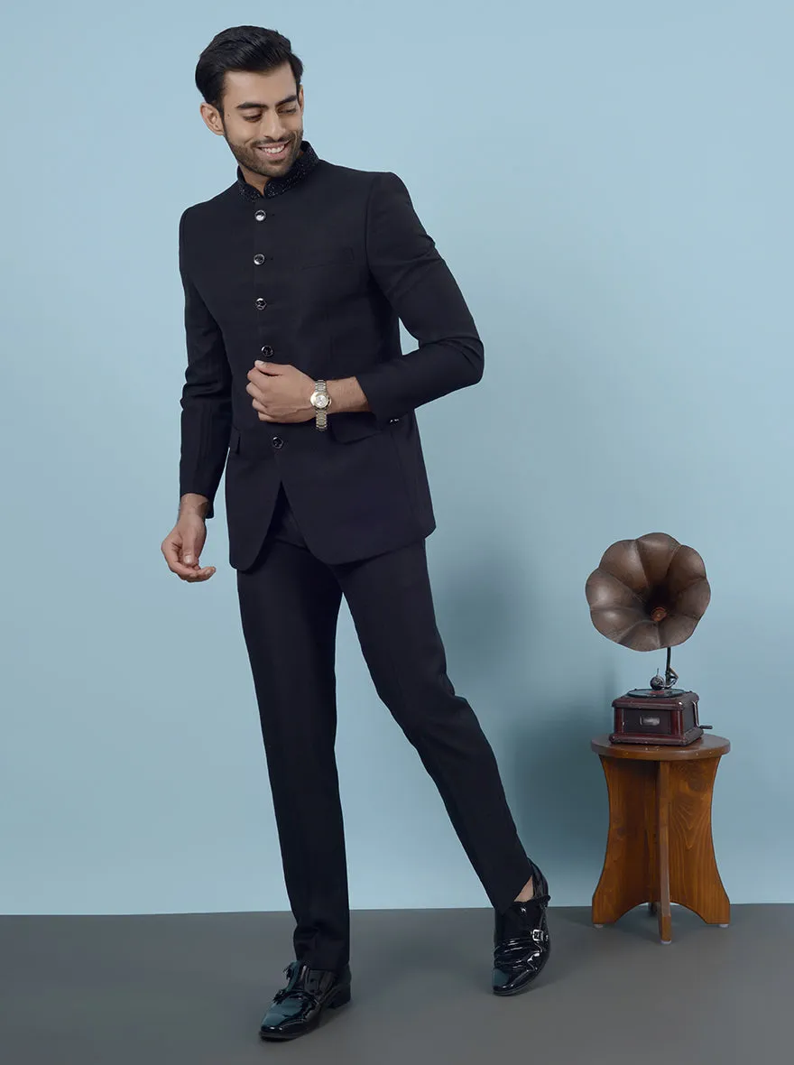 Black Jodhpuri Suit | JadeBlue