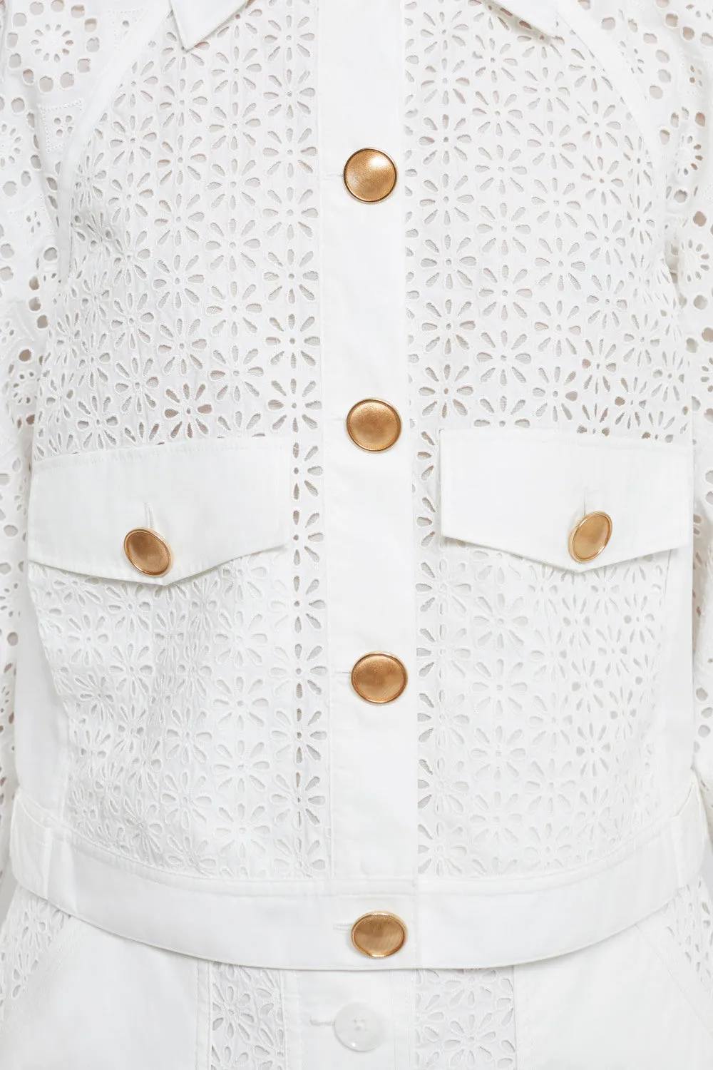 Broderie Anglaise Moto Jacket