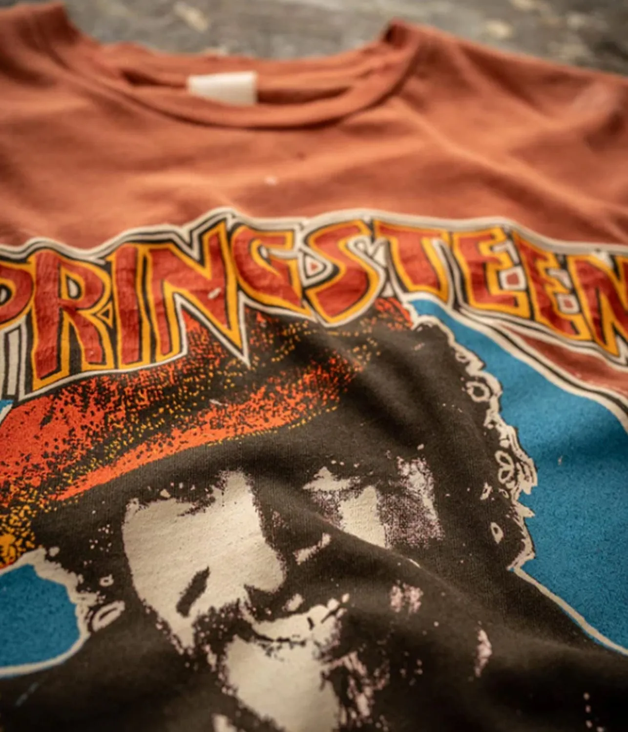 BRUCE SPRINGSTEEN '78 TOUR TEE- RUST