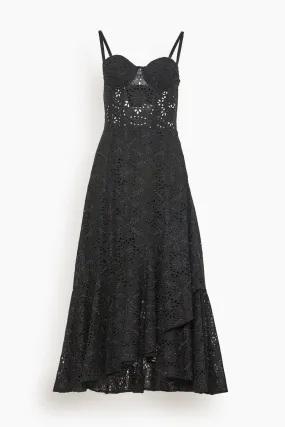 Castille Dress in Noir