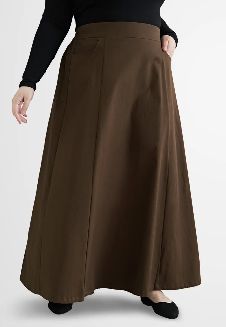 Colette Cotton Stretch A-Line Skirt