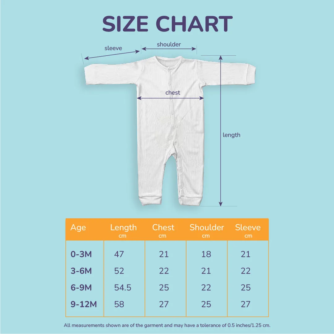 Cotton - Sleep Suit Red & White Romper