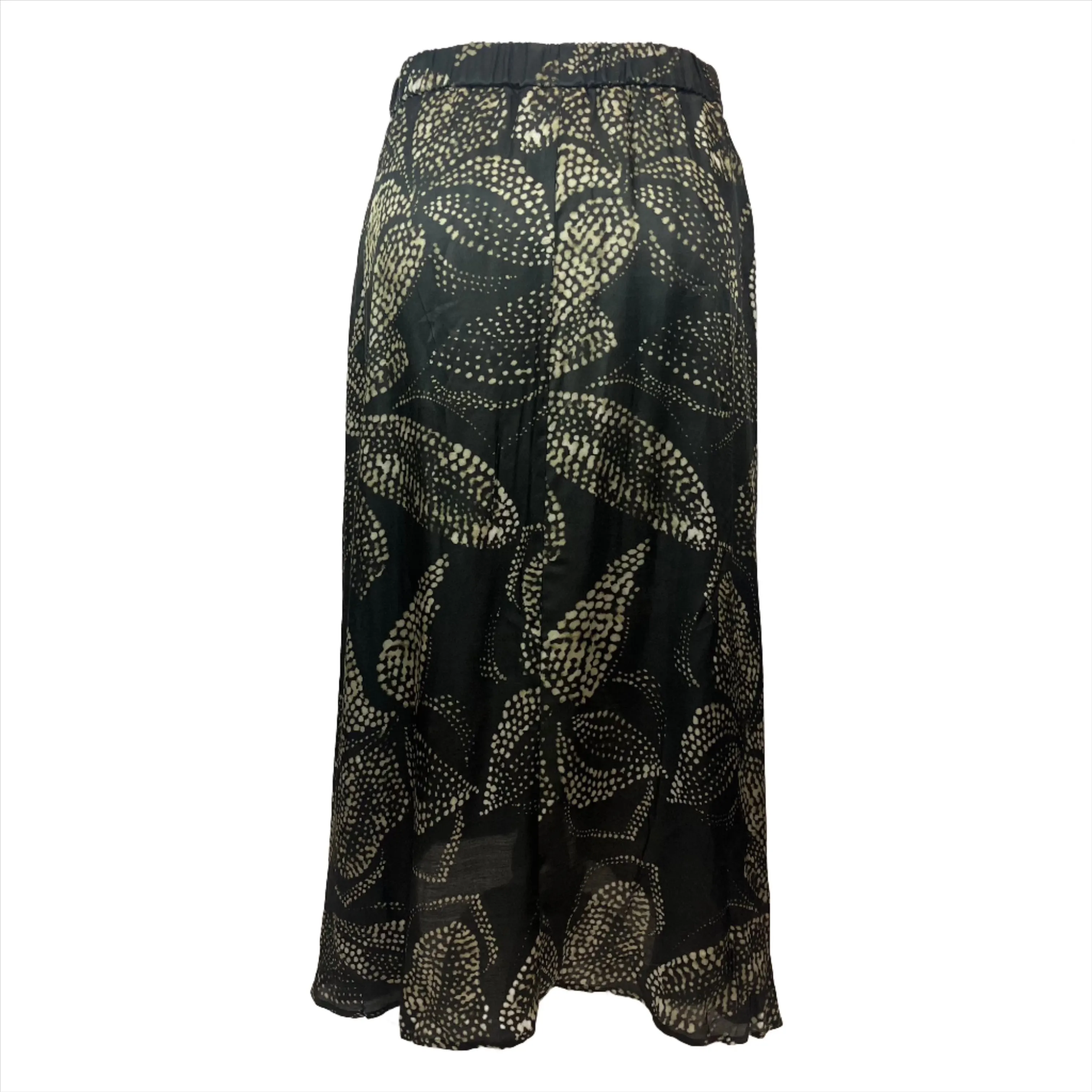 Diega Tie Dye Print A Line Silk Mix Maxi Skirt M