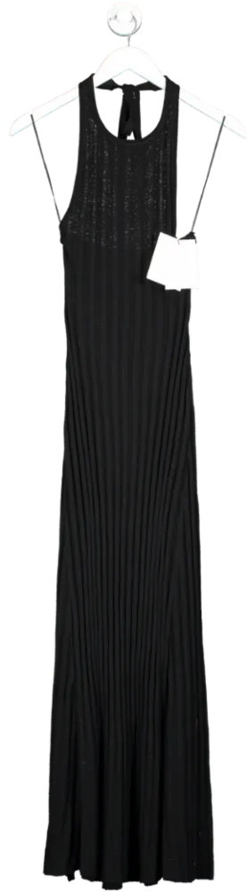 DISSH Black Goldie Halter Maxi Dress UK 8