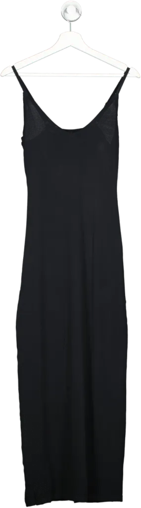 DISSH Black Slip Midi Dress UK L