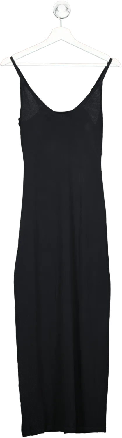 DISSH Black Slip Midi Dress UK L