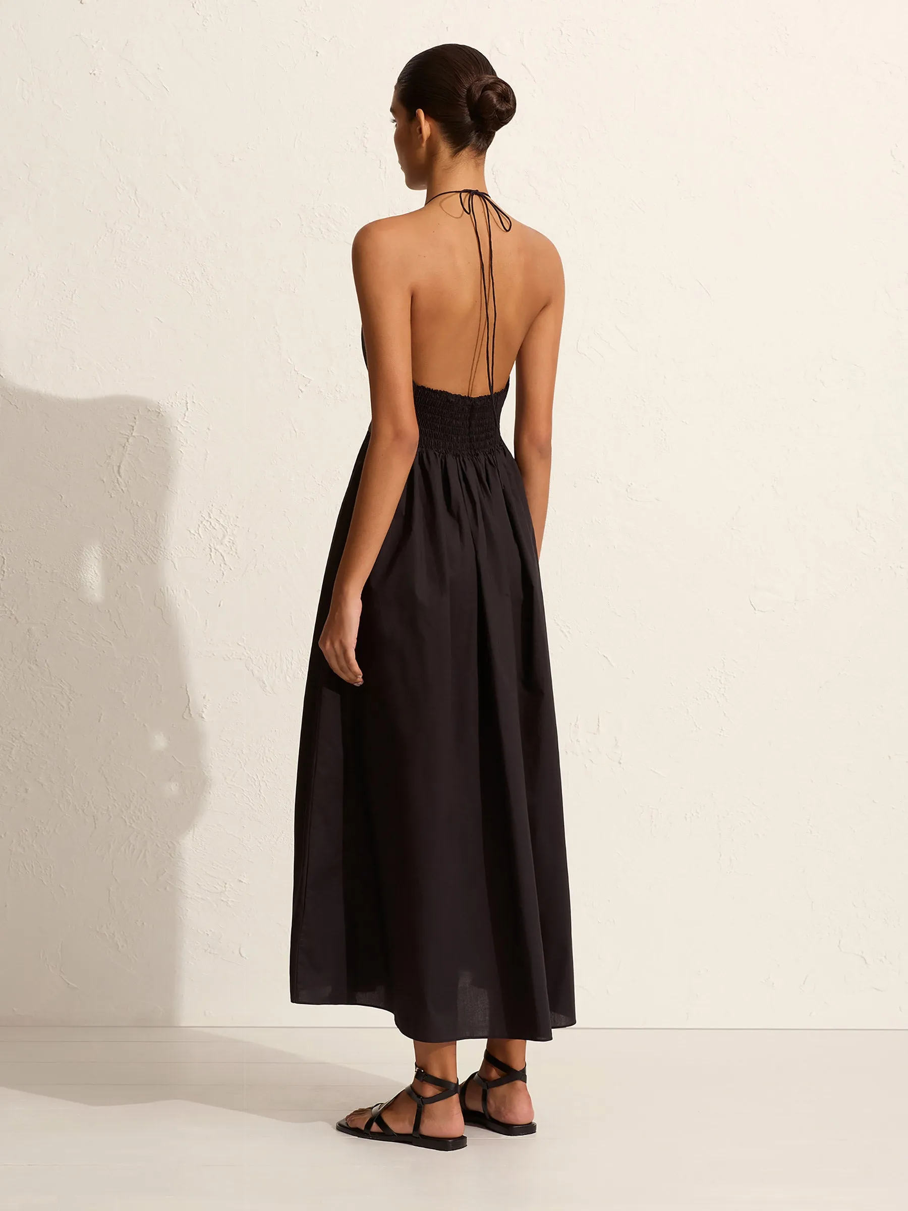 Drawcord Halter Sundress