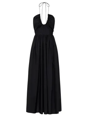 Drawcord Halter Sundress