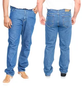 Duke Clothing Stonewash Rockford Comfort Fit Jeans