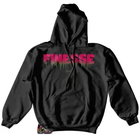 Foamposite Floral Hoody - Drip Finesse - Black