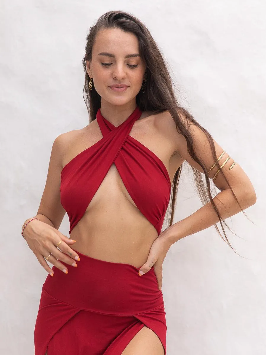 Gaia Top - Crimson Red