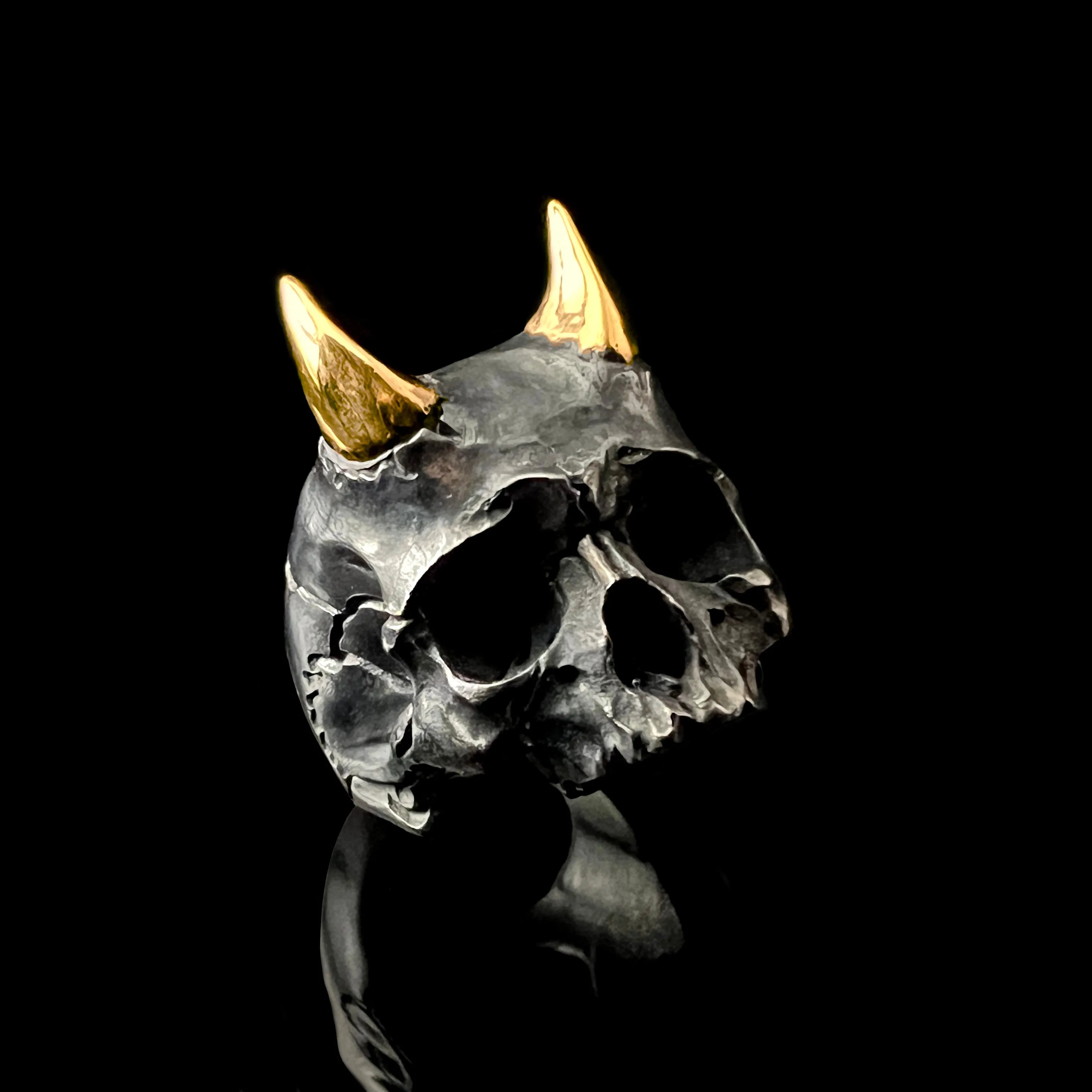 Golden Horns Azazel Ring