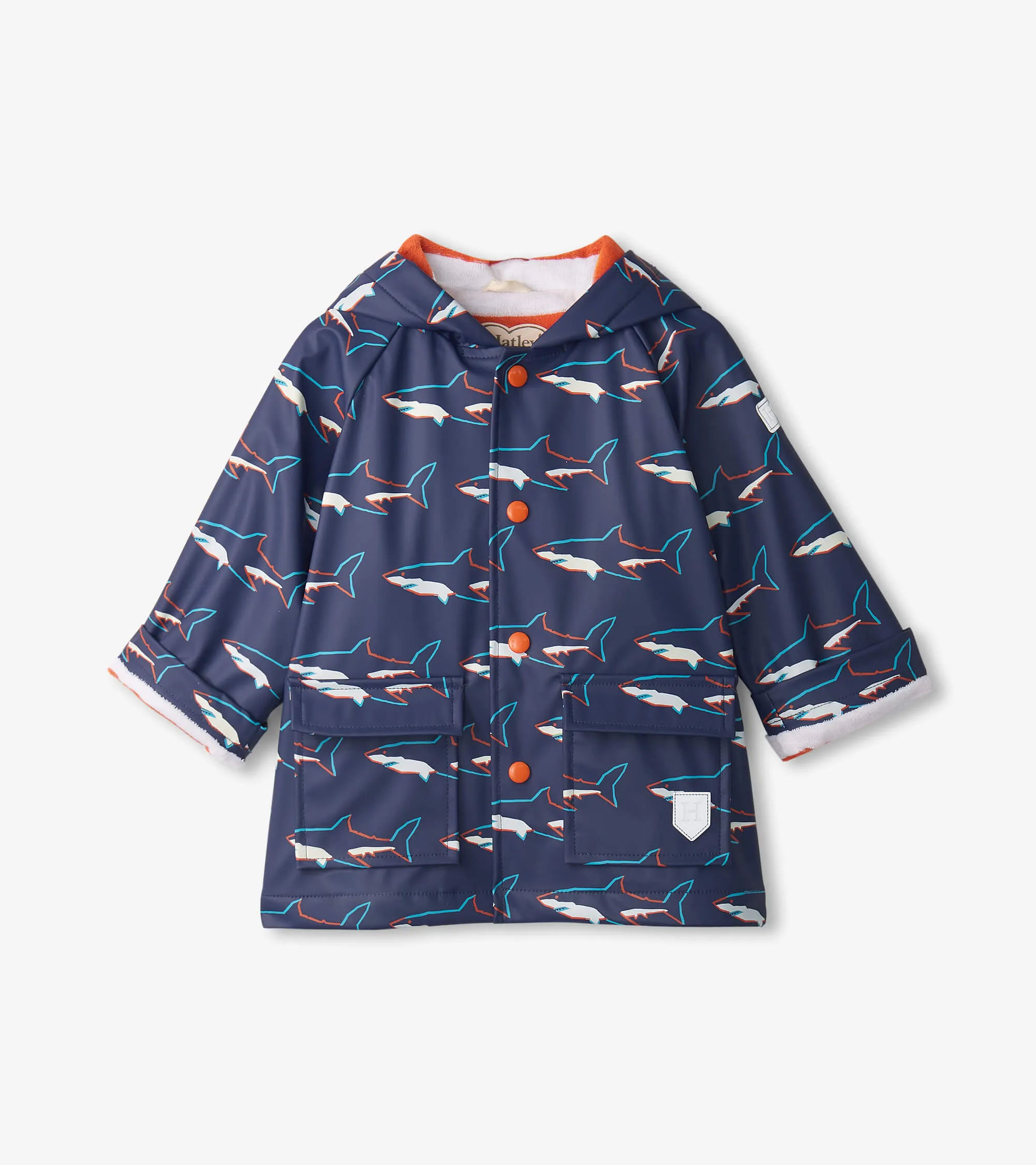 Hatley Sharks Colour Changing Baby Raincoat