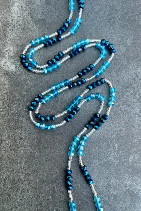 Into the Blue Lux Tie On  Waist Beads