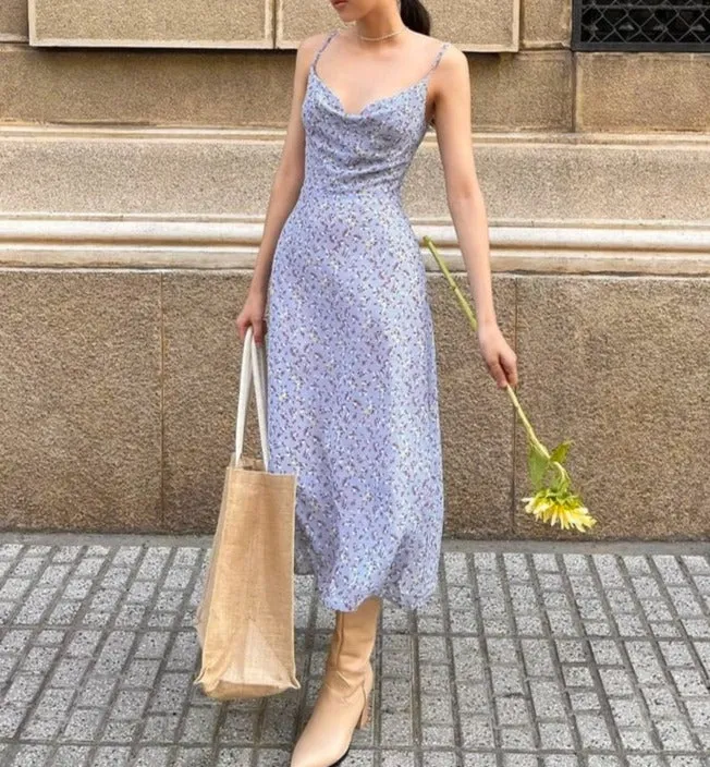 Isa Floral Midi Dress