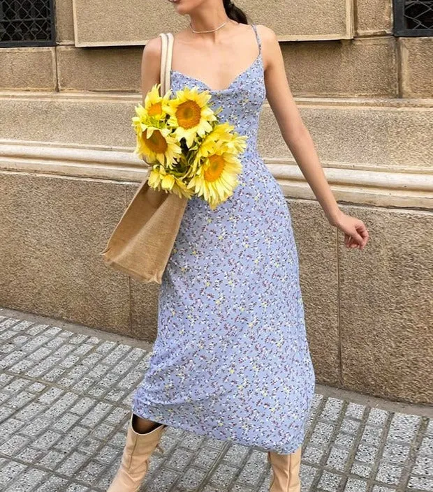 Isa Floral Midi Dress