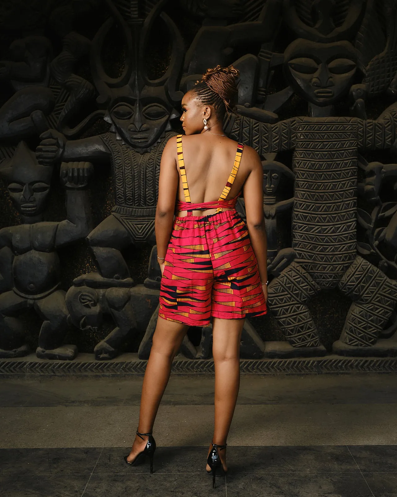 Jasiri African Print Sleeveless Play Suit