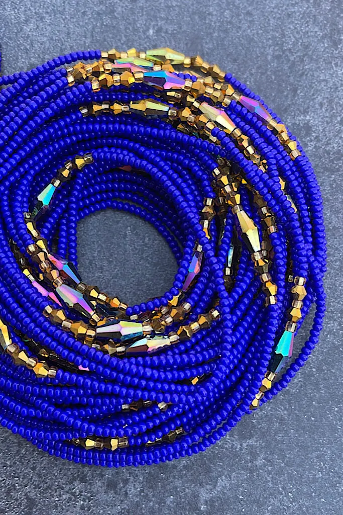 Lux Blue Waist Beads