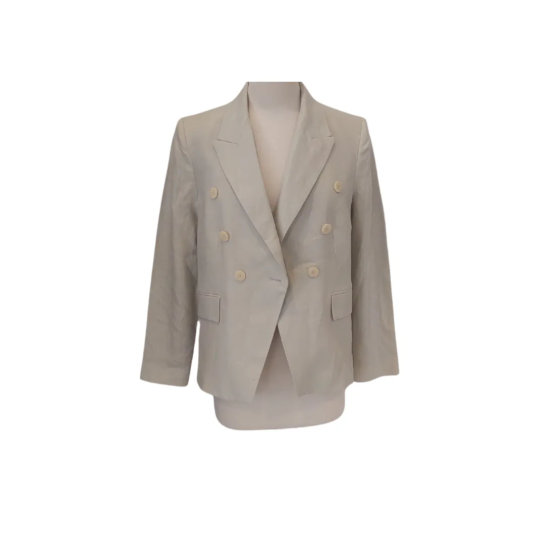 Mango Beige Linen Suit | Like New |