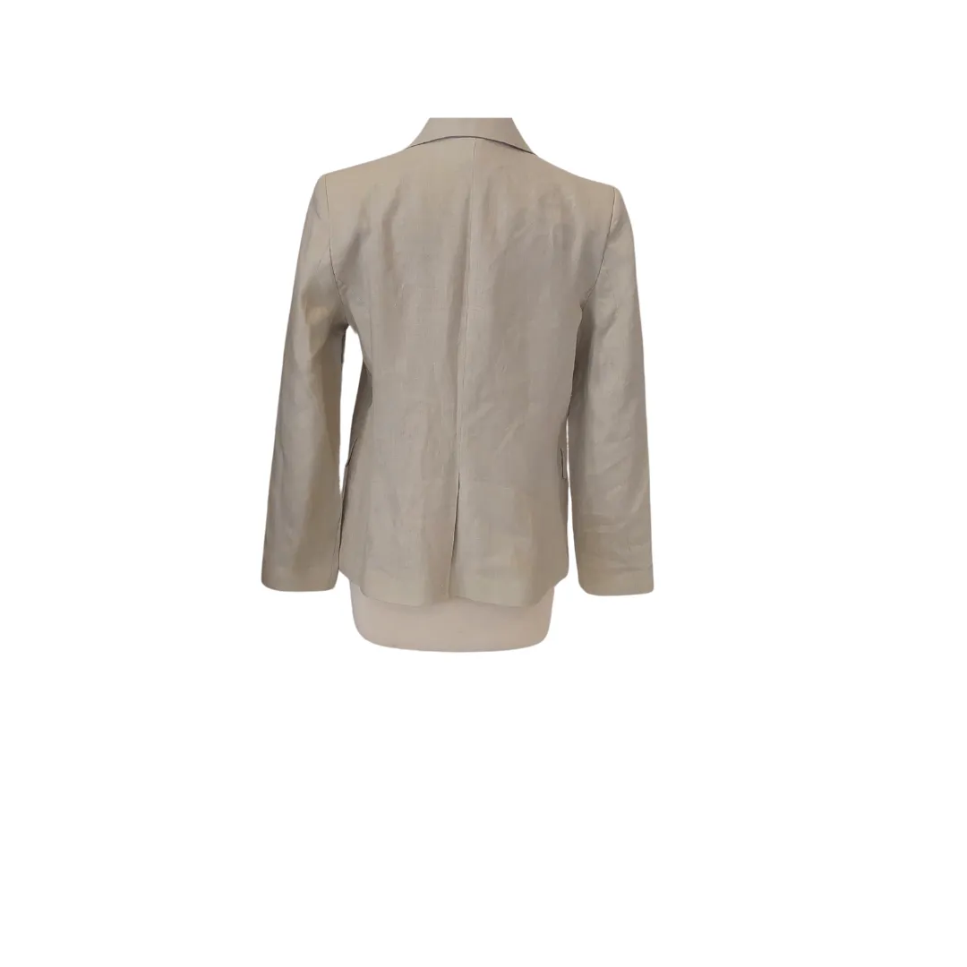 Mango Beige Linen Suit | Like New |