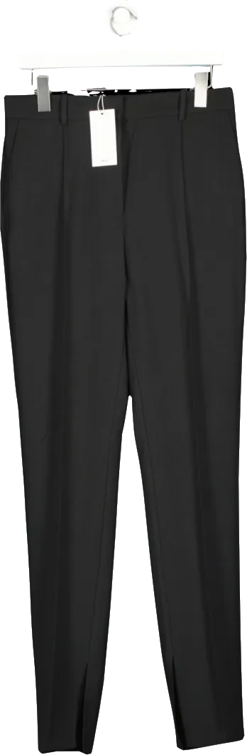 MANGO Black Side Slit Suit Trousers BNWT UK 10