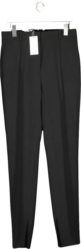 MANGO Black Side Slit Suit Trousers BNWT UK 10