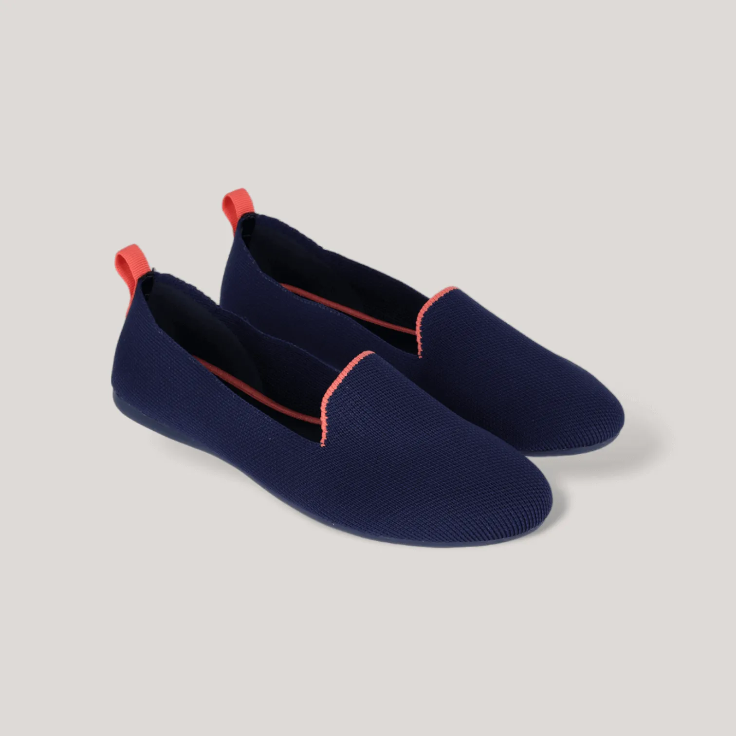 Marta - Knitted Loafers - Navy | Women's