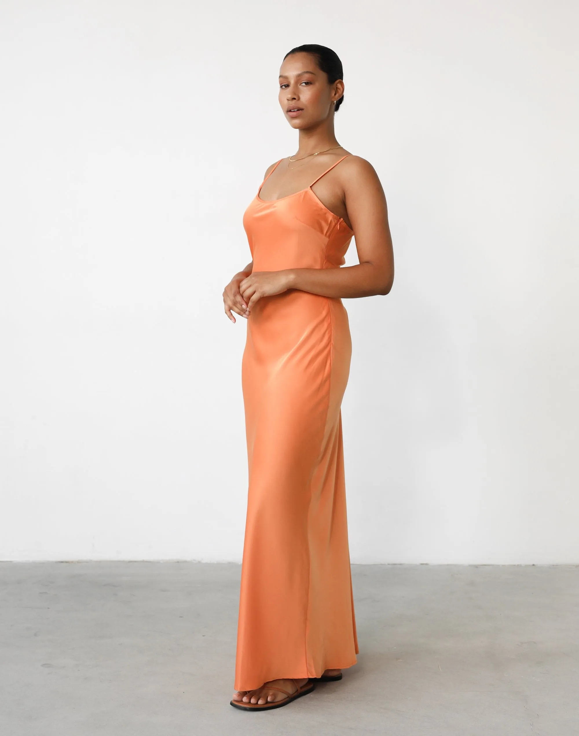 Martha Maxi Dress (Tangerine)