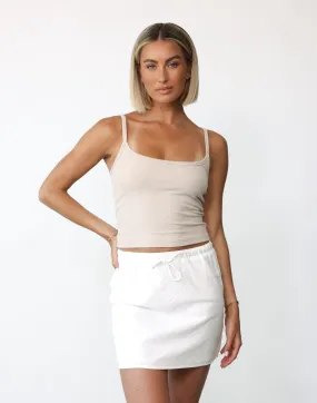 Maya Mini Skirt (White)