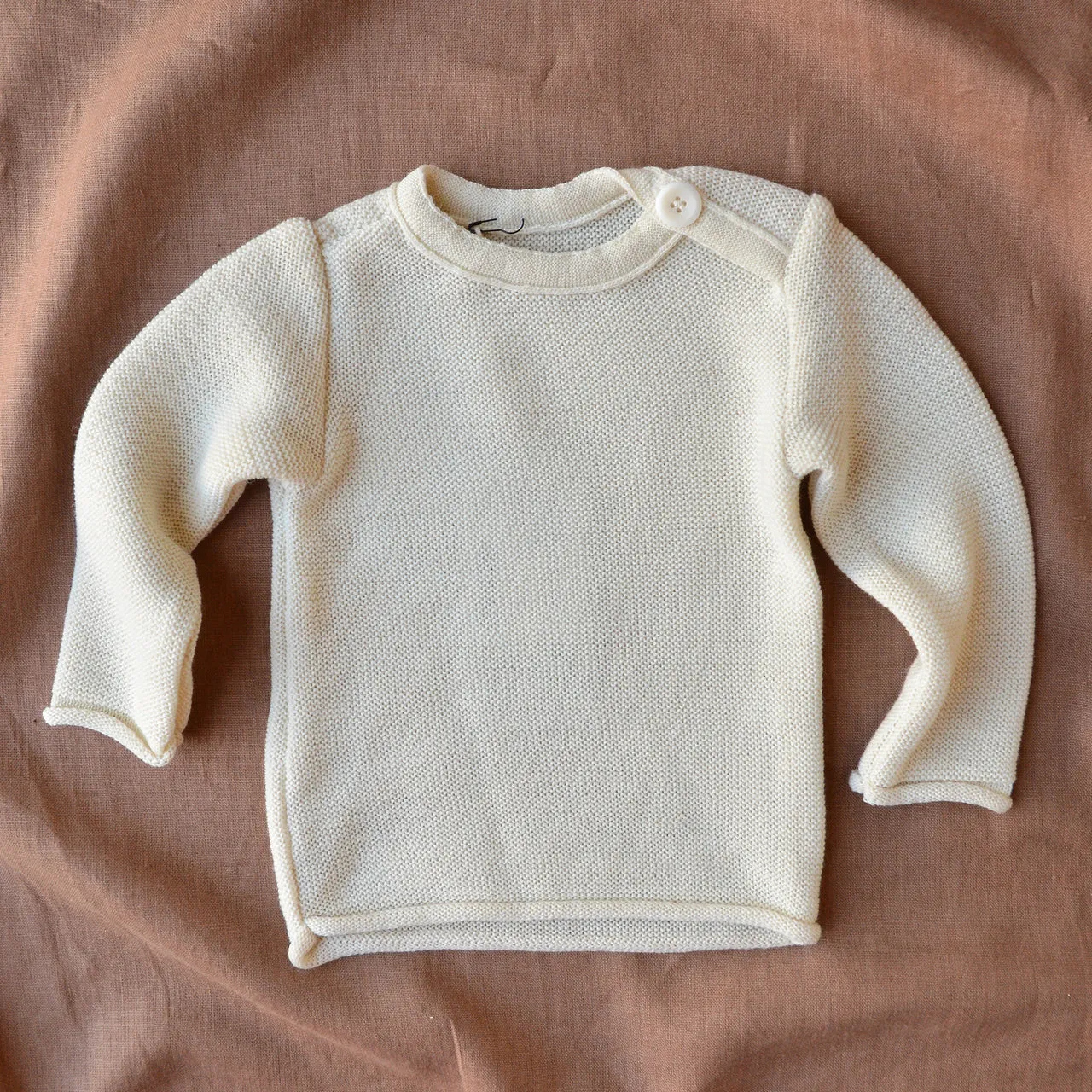 Merino Baby Jumper - Natural (0-18m)