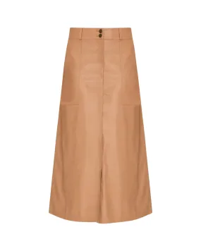 Mica Vegan Leather Skirt (Dunes)