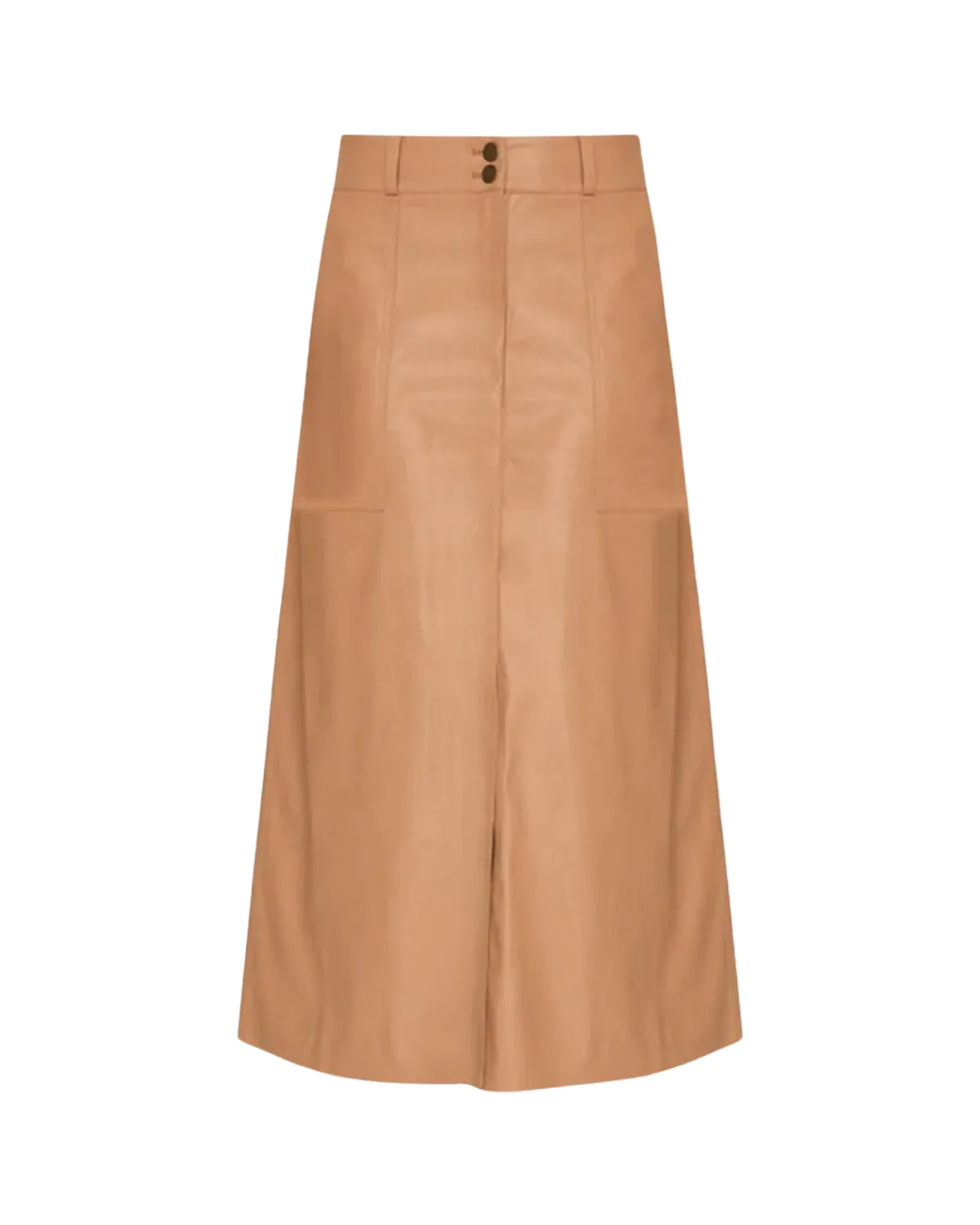 Mica Vegan Leather Skirt (Dunes)