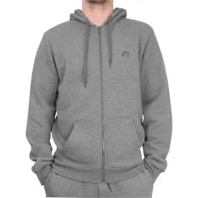 More Mile Vibe Mens Full Zip Fleece Hoody - Grey