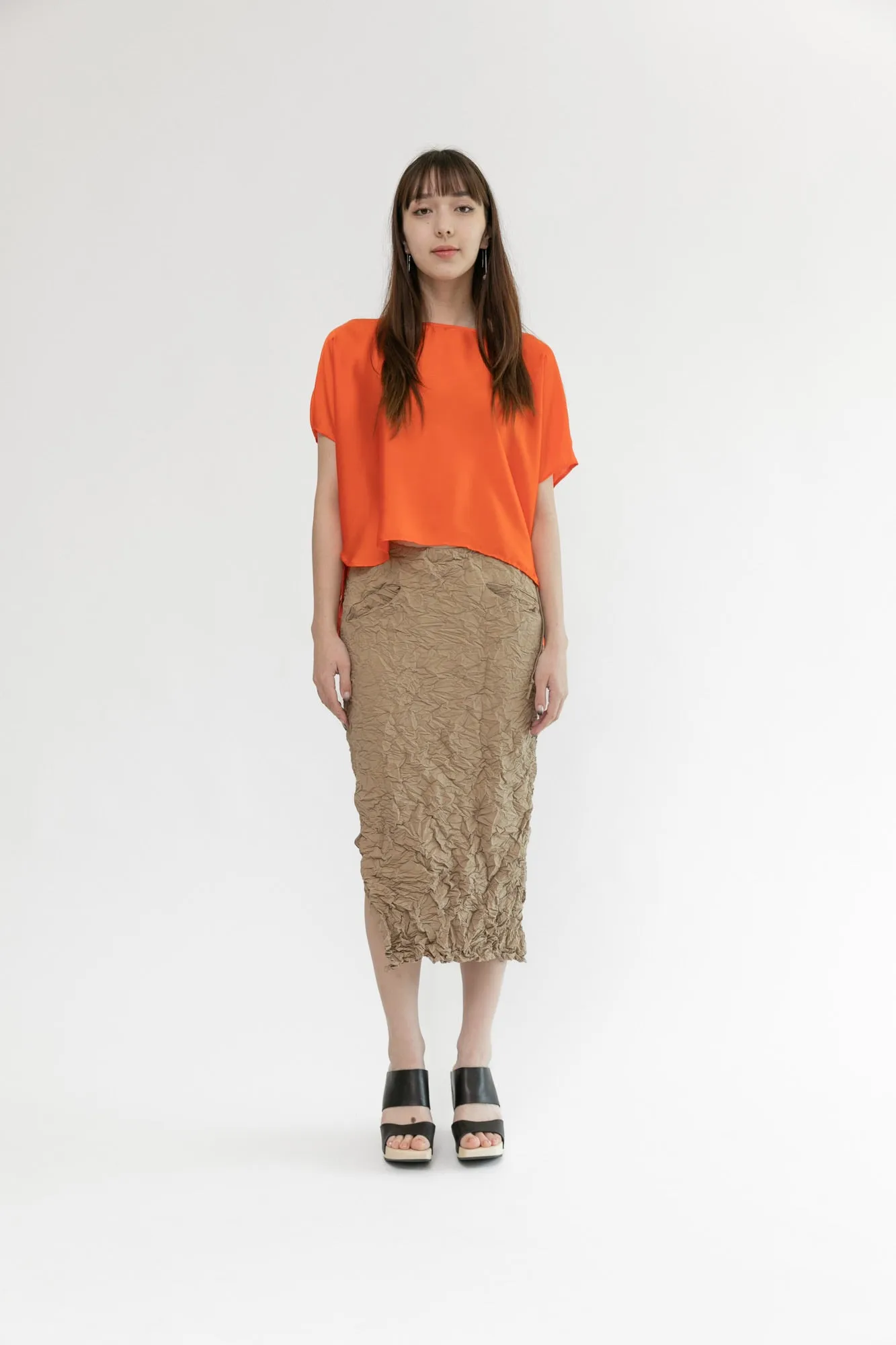 Moth Convertible Column Skirt | Khaki