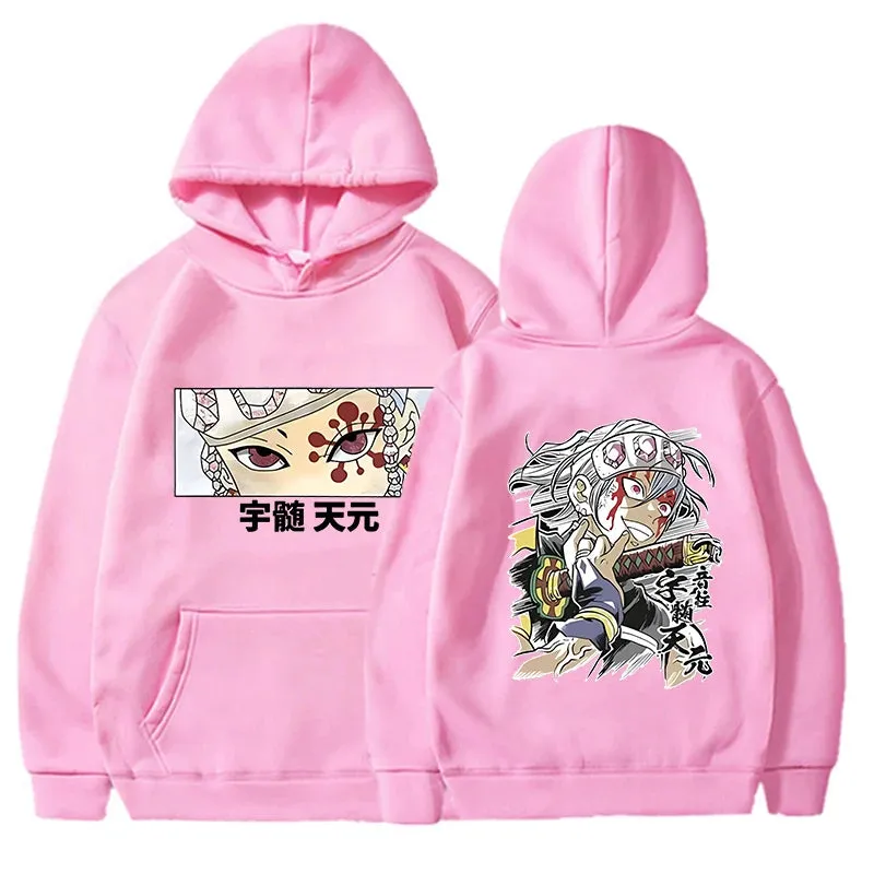 New Hoodie Cool Anime Graphic Printed Pullover Unisex Fashion Personality Anime Harajuku Hoodies