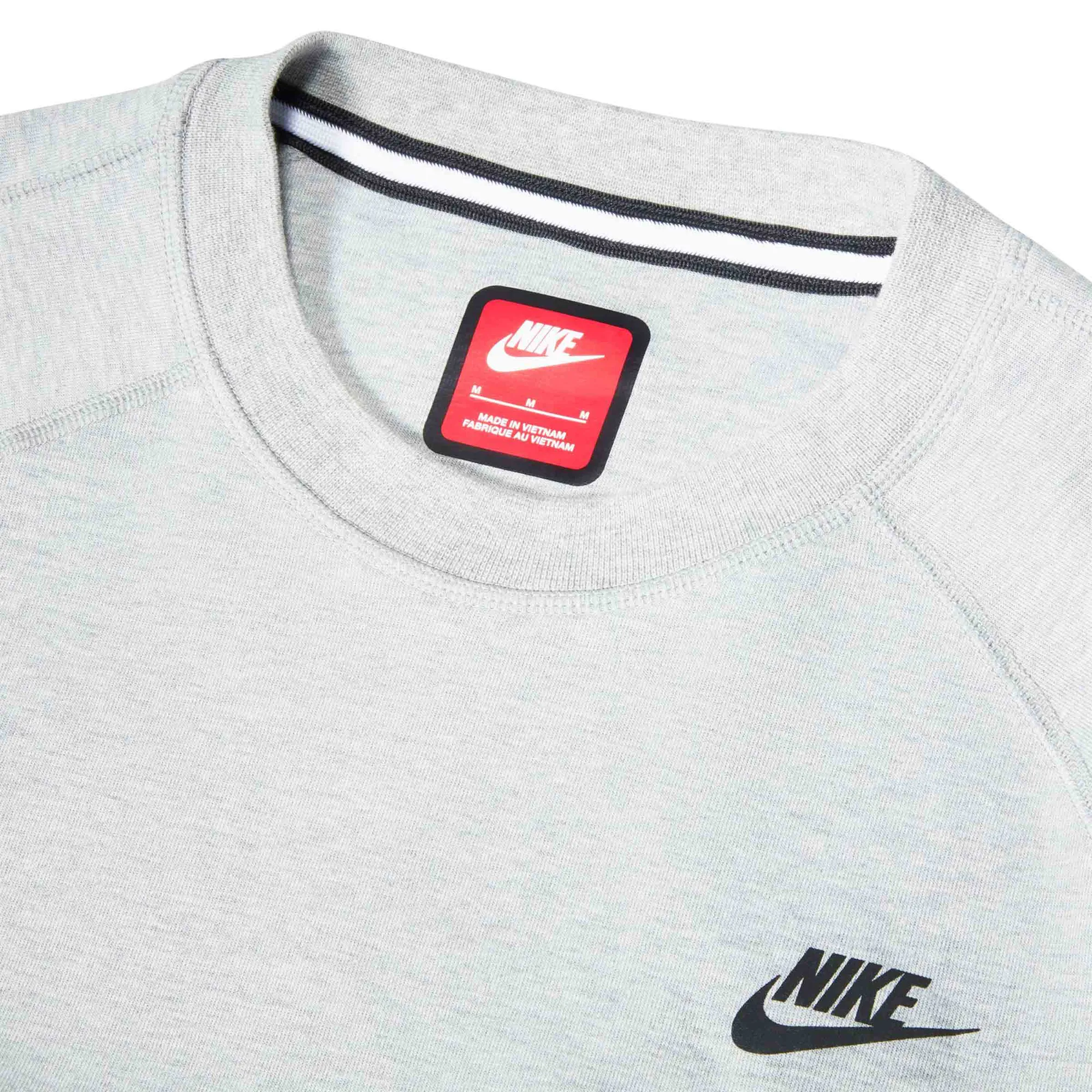 Mens Nike OG Tech Fleece Crew Neck Sweatshirt - Dark Grey Heather | Stylish & Comfortable Pullover